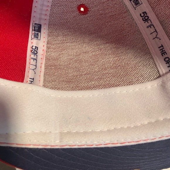 New Era New York Yankees Red Stars & Stripes 59Fifty Fitted Cap 7 1/2 Rd/Wh/Bl - Picture 6 of 6